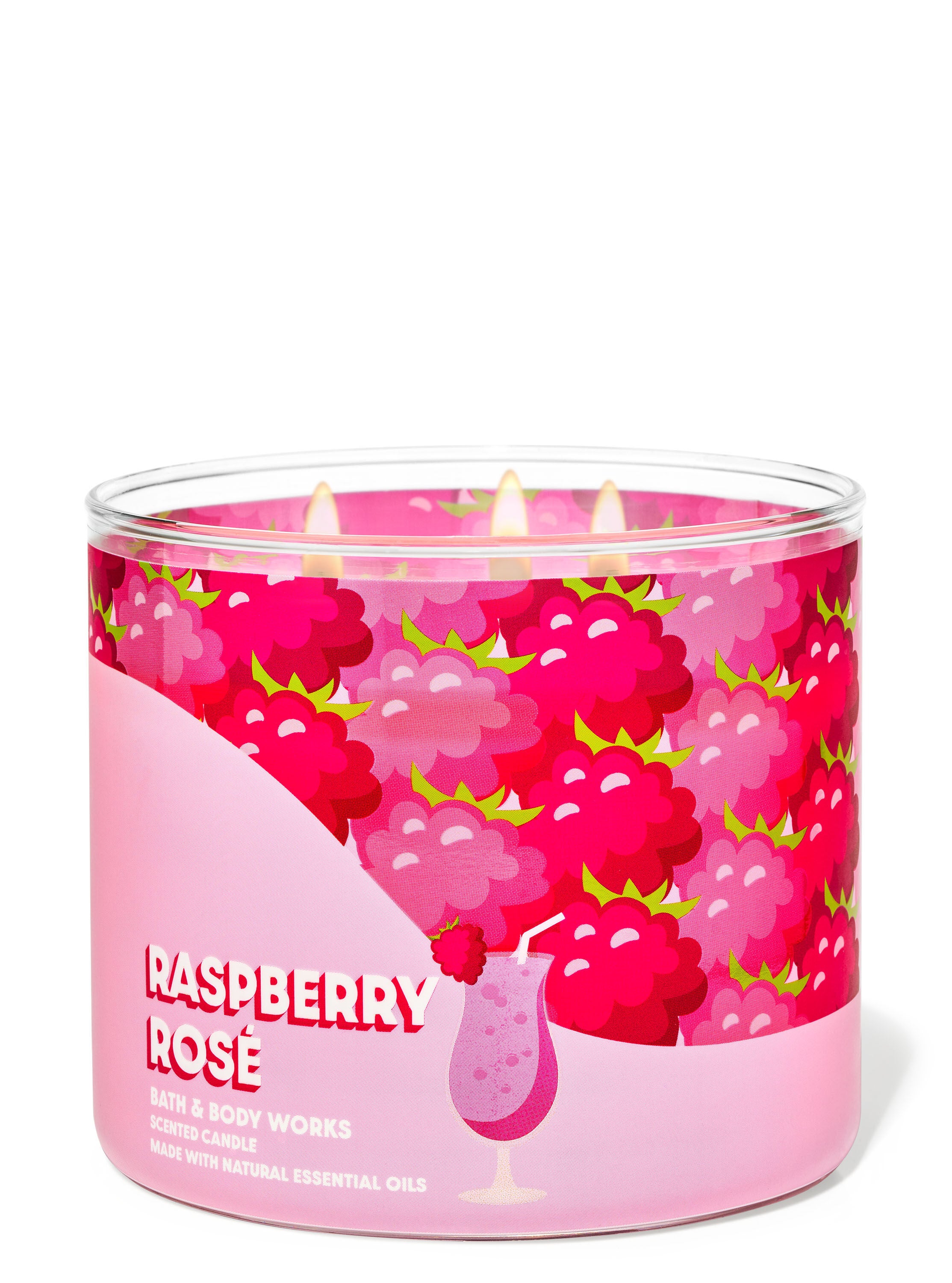 Bath & Body Works Raspberry Rosé 3Wick Candle Mall of America®
