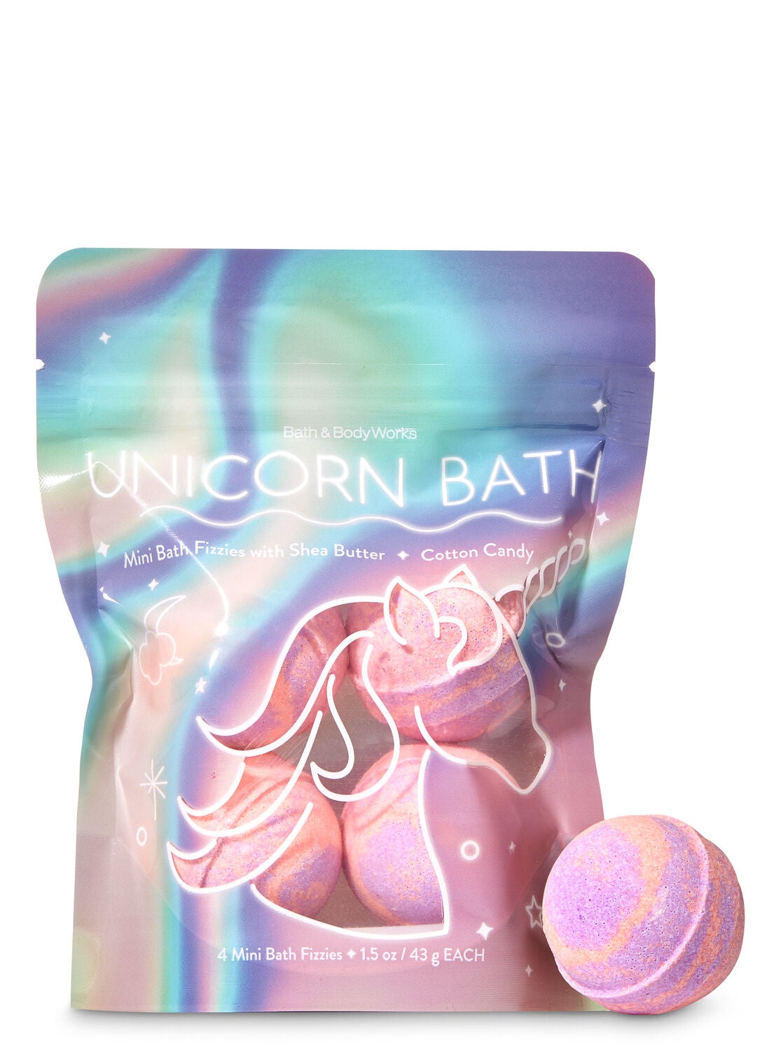 Cotton Candy Mini Bath Fizzies, 4-Pack - Bath And Body Works