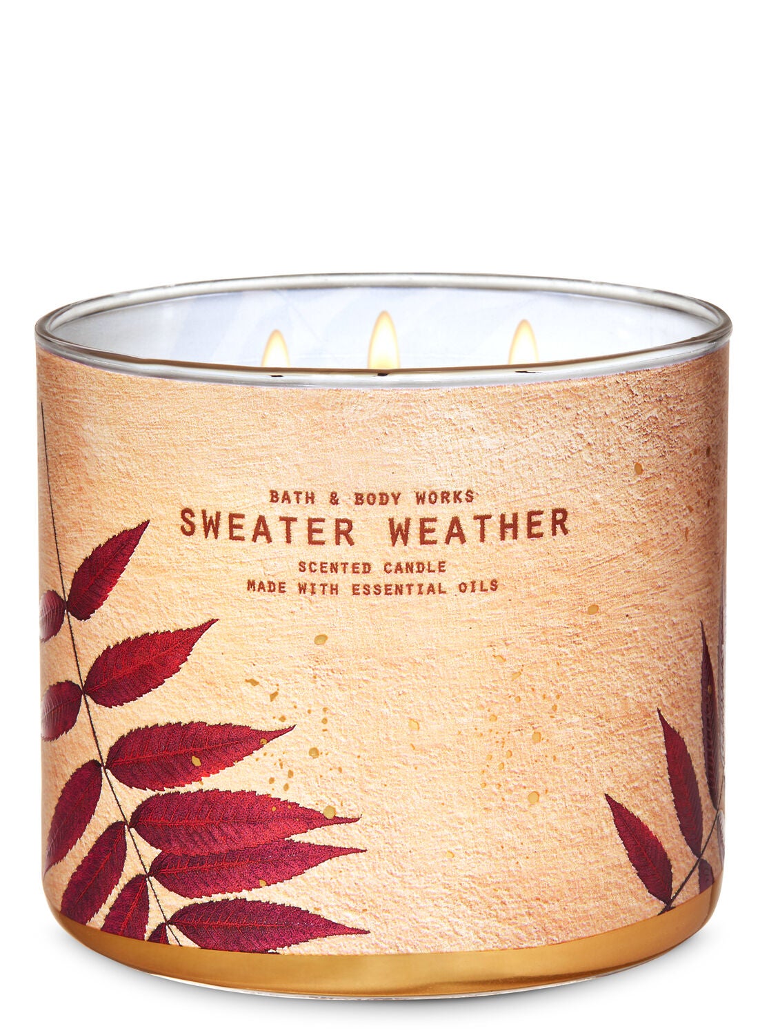 Sweater Weather 3 Wick Candle Bath Body Works