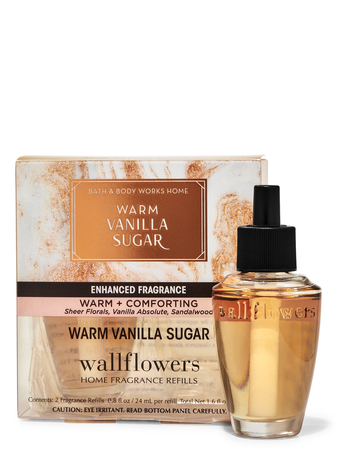 Bath and Body Works Warm Vanilla Sugar 2 Piece Gift Set - Fragrance Mist  and Body Cream - Full Size 
