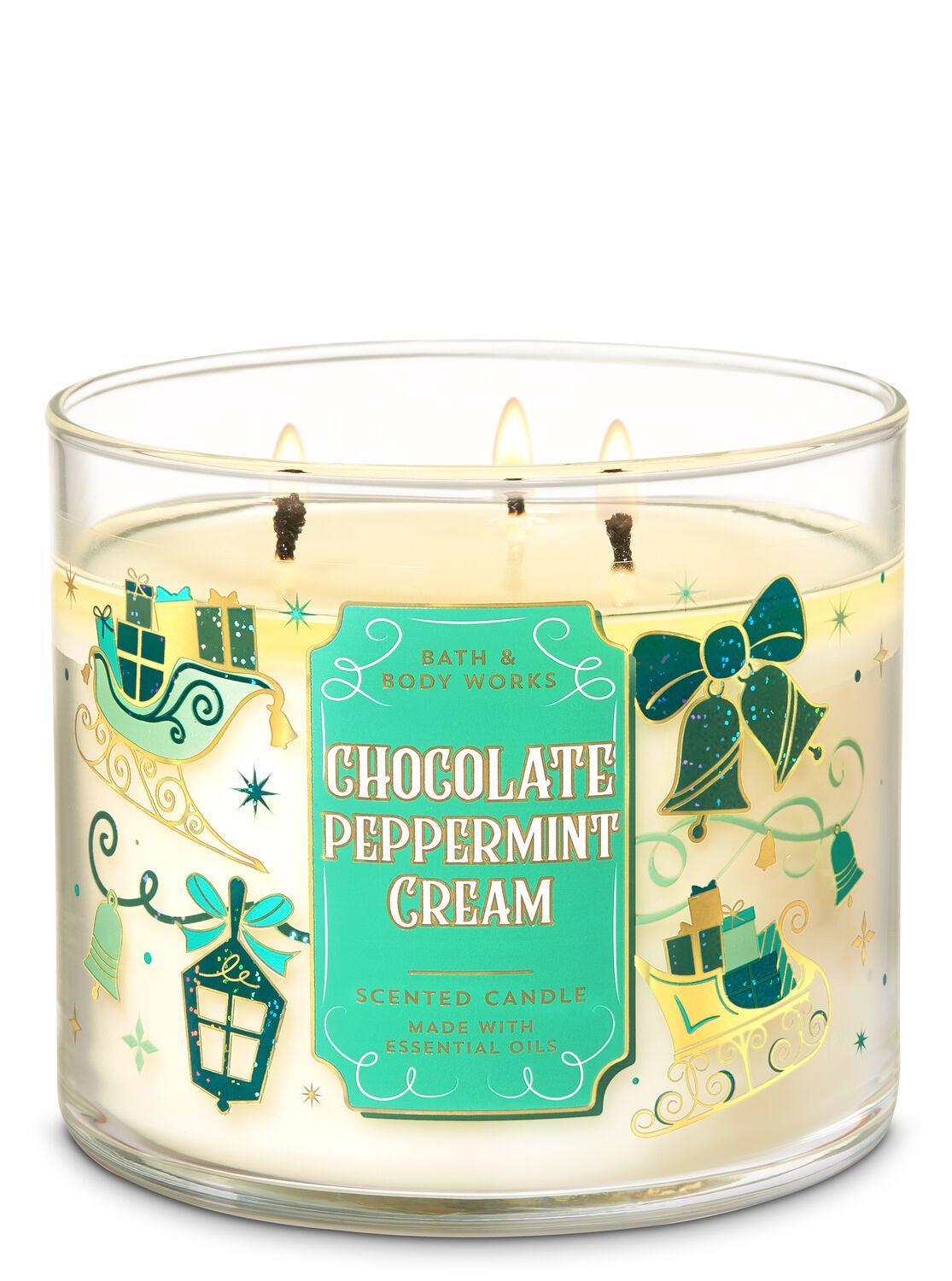 Chocolate Peppermint Cream 3-Wick Candle - Bath And Body Works