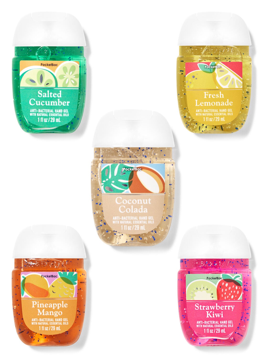 Just So Summer PocketBac Hand Sanitizers, 5-Pack