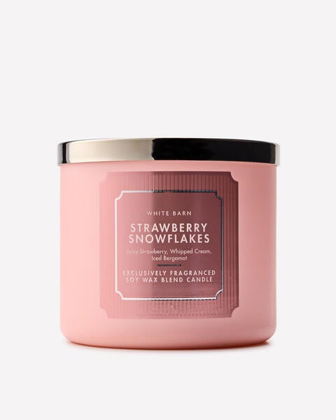 Strawberry Snowflakes 3-Wick Candle