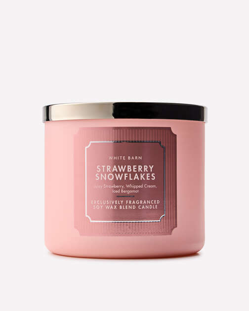 Strawberry Snowflakes 3-Wick Candle