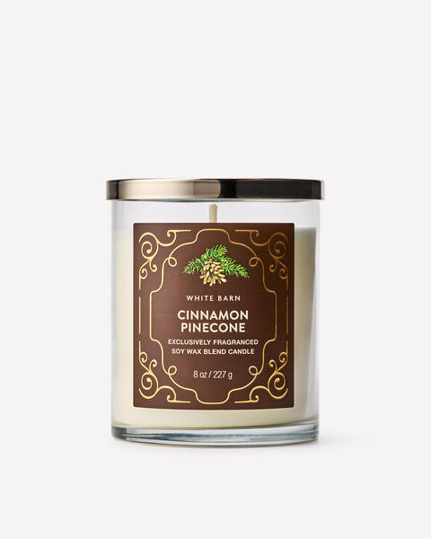 Cinnamon Pinecone Single Wick Candle