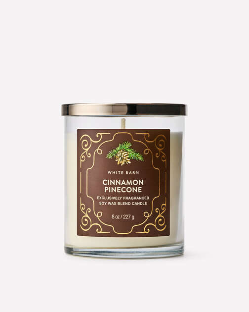Cinnamon Pinecone Single Wick Candle