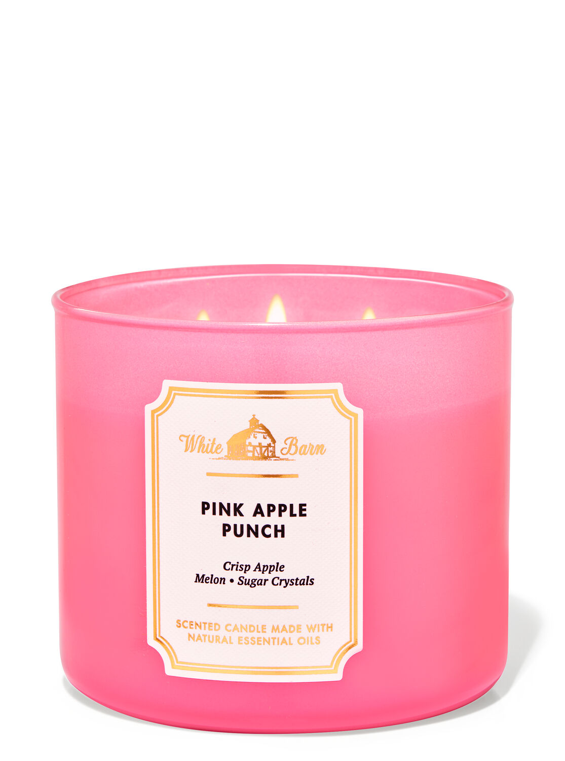 1 Bath & Body Works PINK APPLE PUNCH Large 3-Wick Candle SUMMER TRAILSIDE 