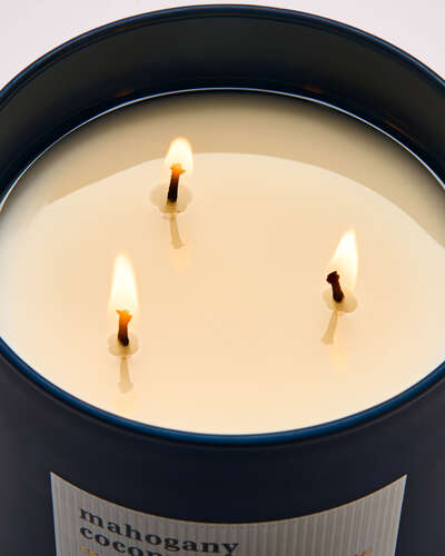 Mahogany Coconut 3-Wick Candle