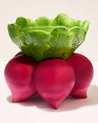 Beet Pedestal 3-Wick Candle Holder