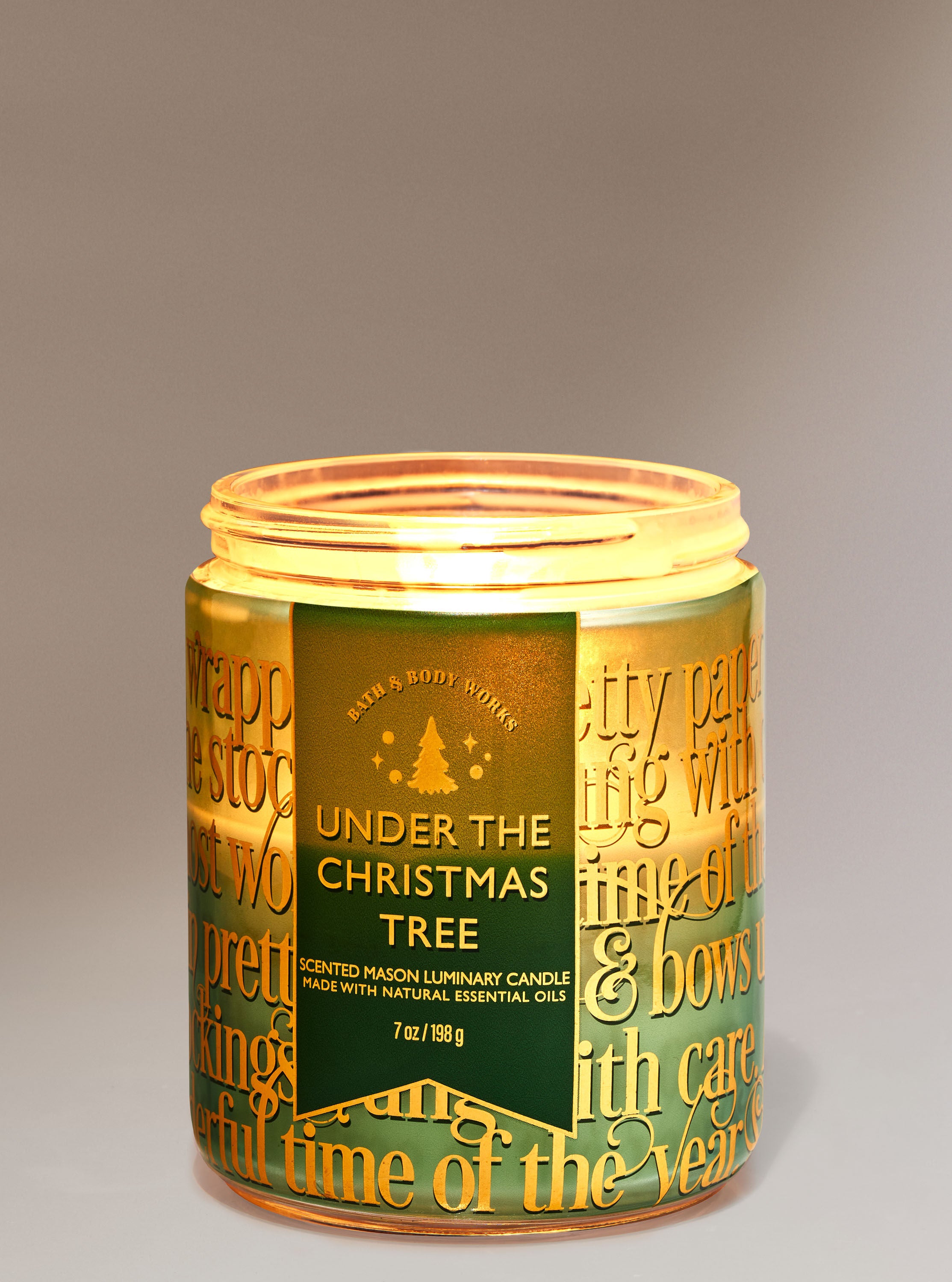 Under The Christmas Tree Mason Single Wick Candle