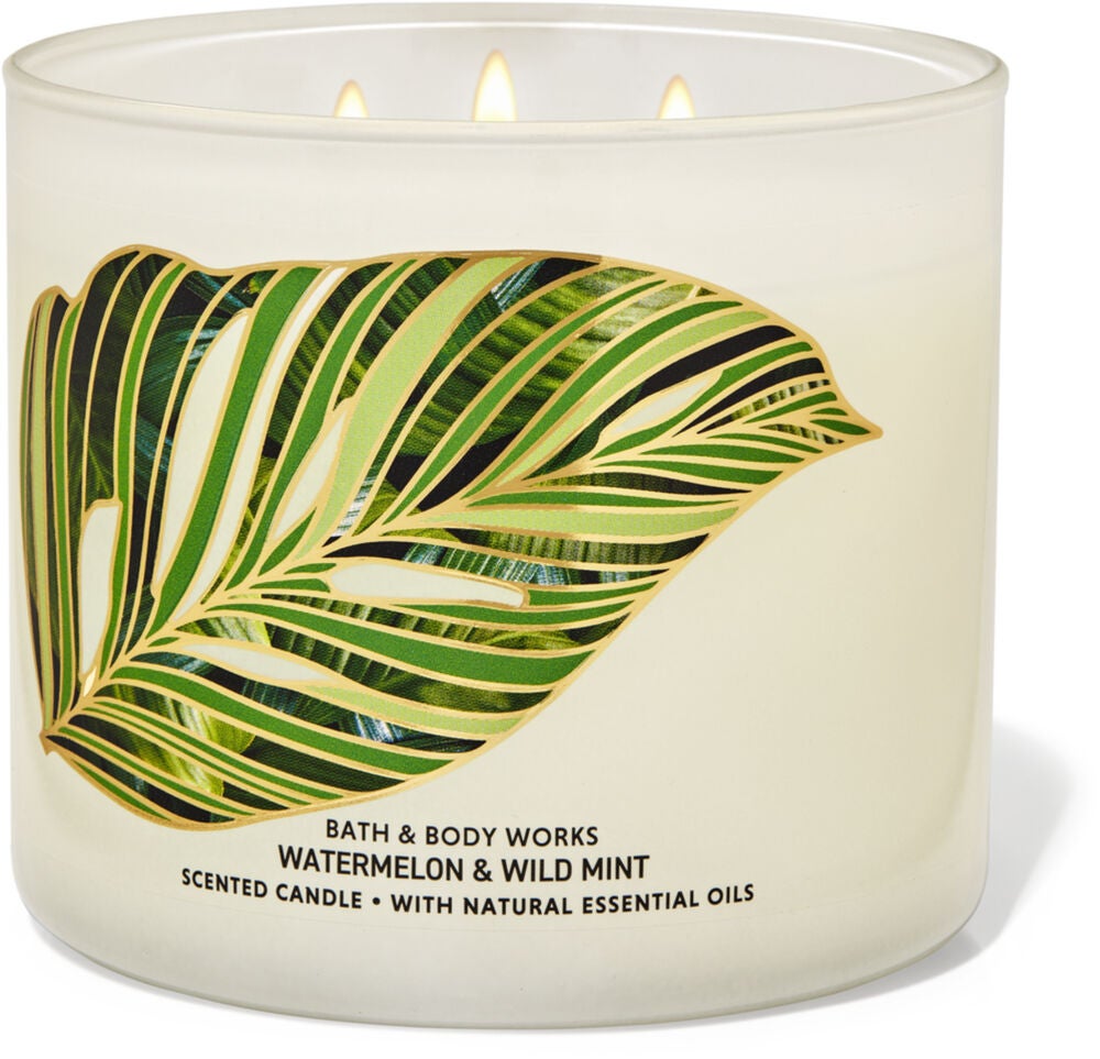 Watermelon &amp;amp; Wild Mint 3-Wick Candle