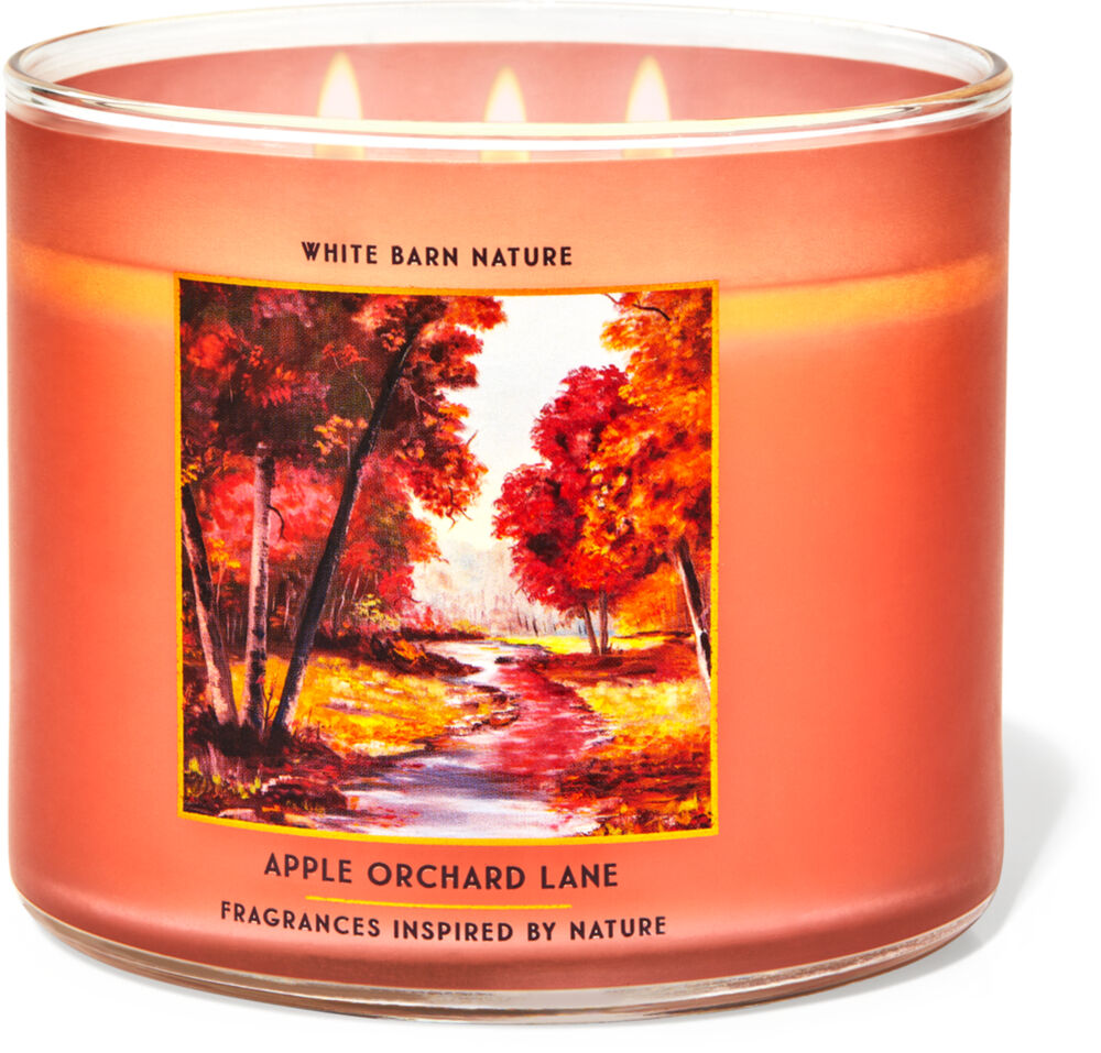 Bath & Body Works White Barn Large 14.5oz 3-Wick Candle With Lid Harvest Gatheri 