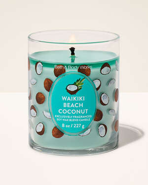 Waikiki Beach Coconut Single Wick Candle