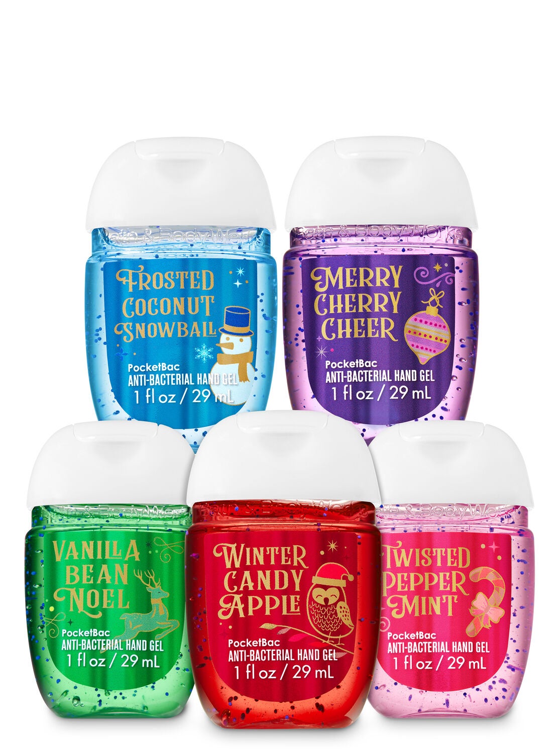 Holiday Traditions PocketBac Hand Sanitizers, 5-Pack - Bath And Body Works