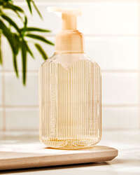 Cream Glass Gentle & Clean Foaming Hand Soap Dispenser
