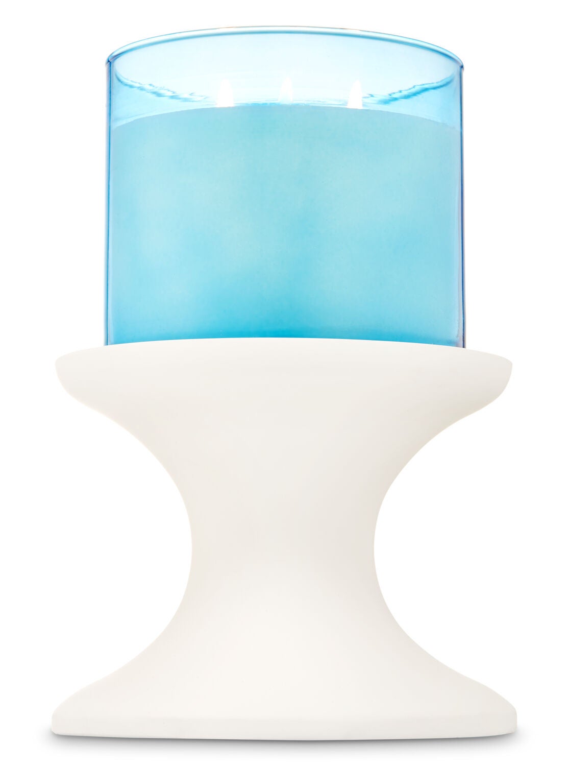 White Pedestal 3-Wick Candle Holder - Bath And Body Works