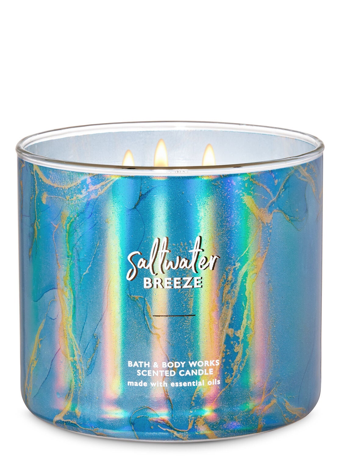 Saltwater Breeze 3-Wick Candle - Bath And Body Works