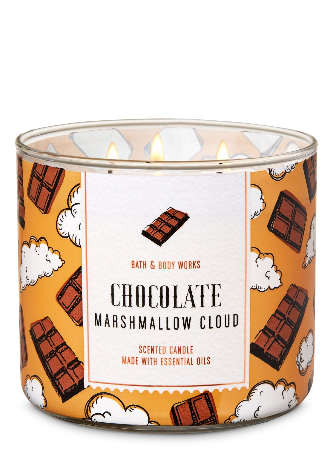Chocolate Marshmallow Cloud 3-Wick Candle - Bath And Body Works