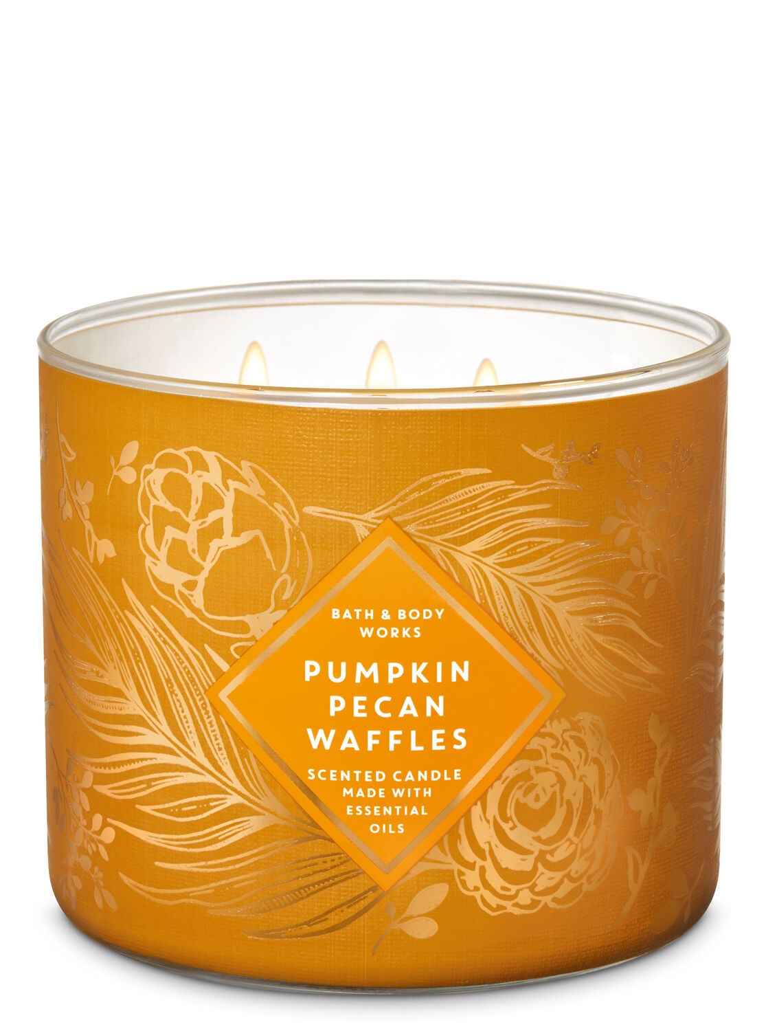 Pumpkin Pecan Waffles 3-Wick Candle - Bath And Body Works