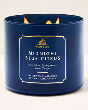 Midnight Blue Citrus 3-Wick Candle