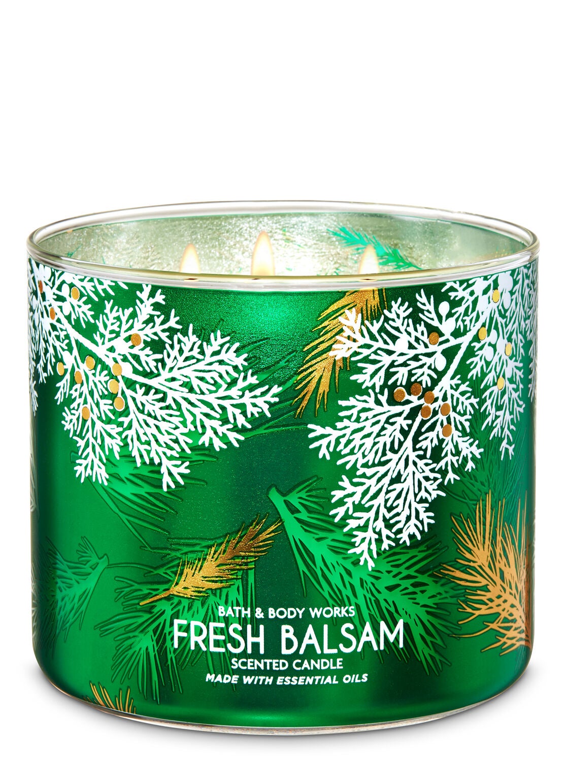 Fresh Balsam 3-Wick Candle - Bath And Body Works