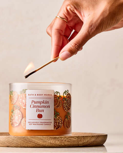 Pumpkin Cinnamon Bun 3-Wick Candle