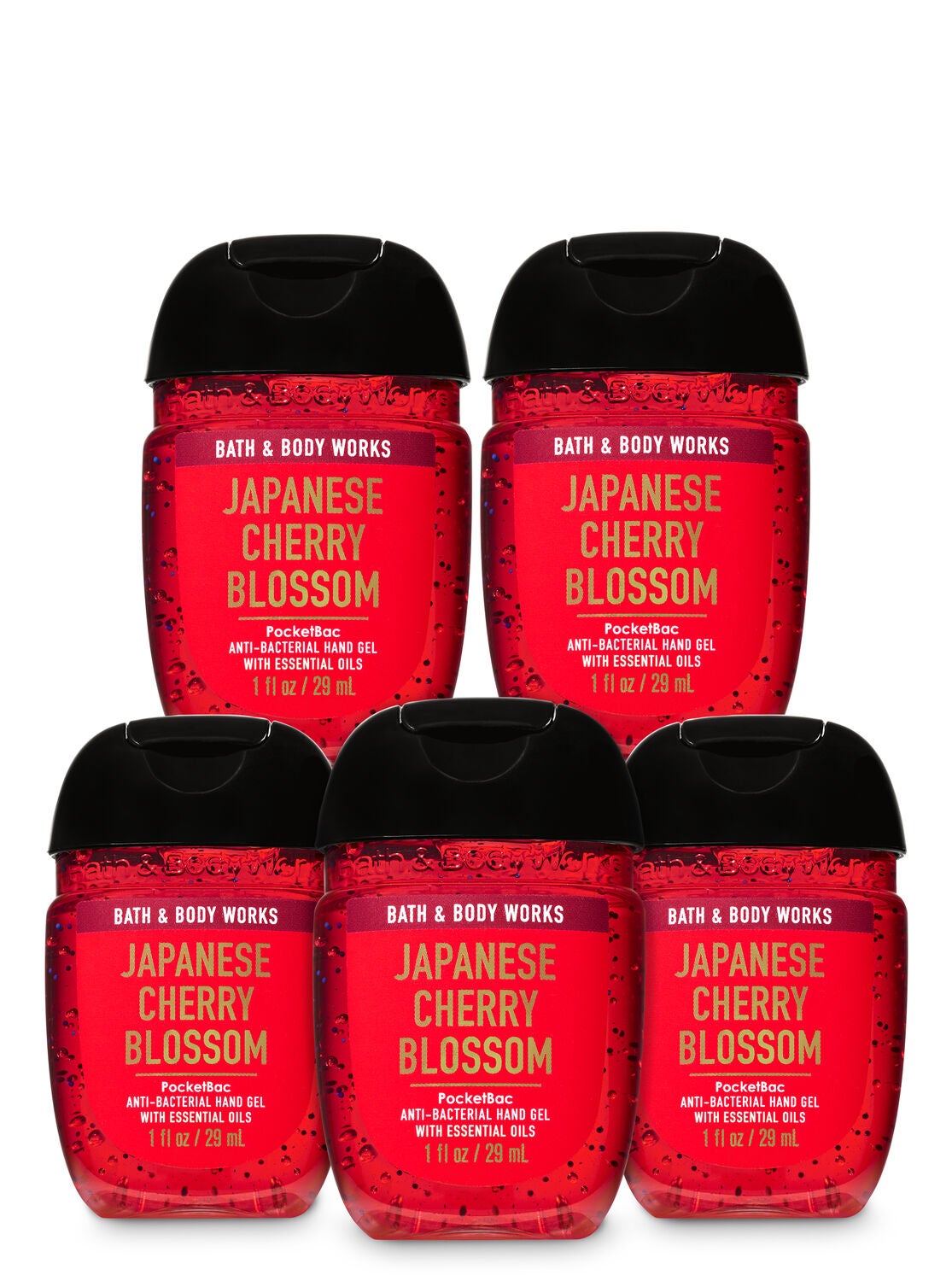 Japanese Cherry Blossom PocketBac Hand Sanitizers, 5-Pack - Bath And Body Works
