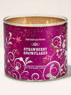 Strawberry Snowflakes 3-Wick Candle