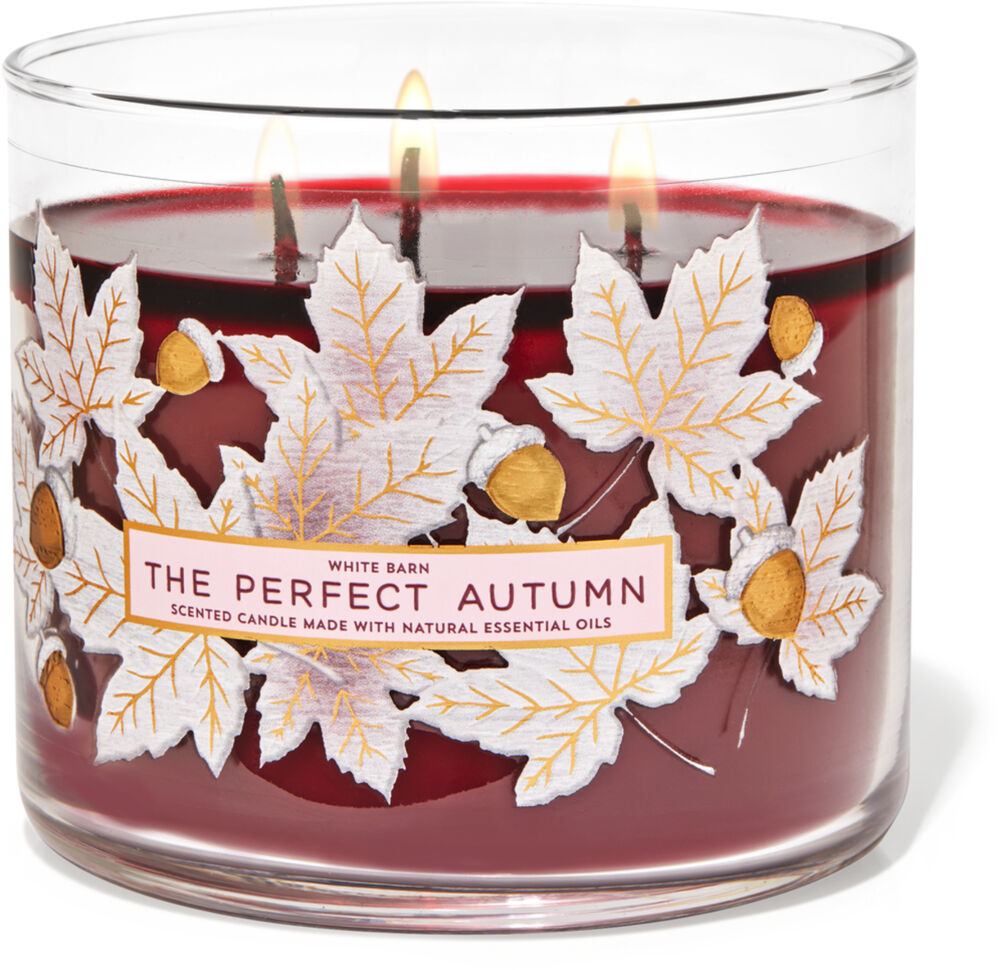 Bath & Body Works LEAVES 3-Wick Candle X2 