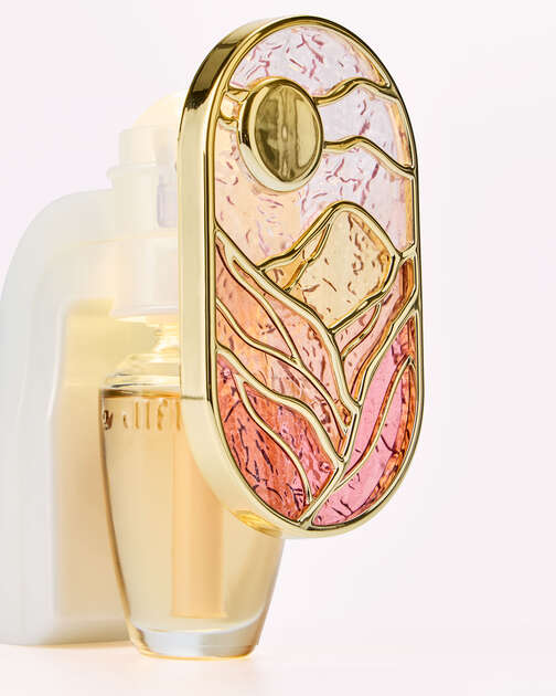 Stained Glass Mountain Scene Nightlight Wallflowers Fragrance Plug