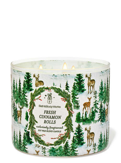 Fresh Cinnamon Rolls 3-Wick Candle