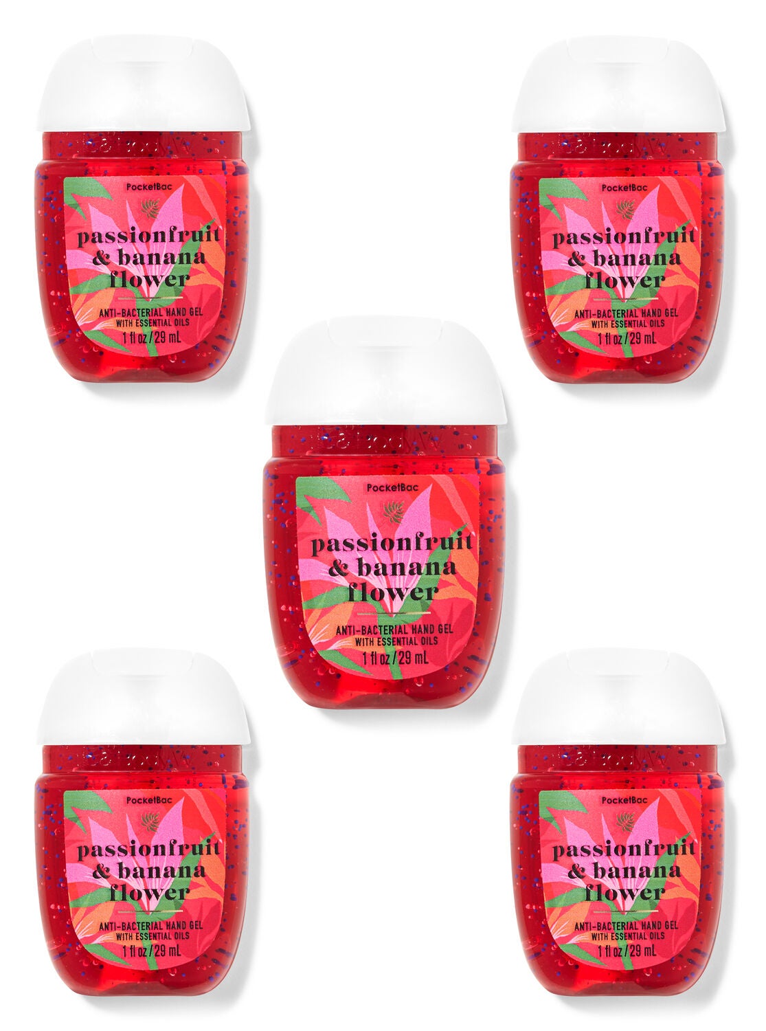 Passionfruit & Banana Flower PocketBac Hand Sanitizers, 5-Pack
