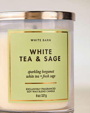 White Tea & Sage Single Wick Candle