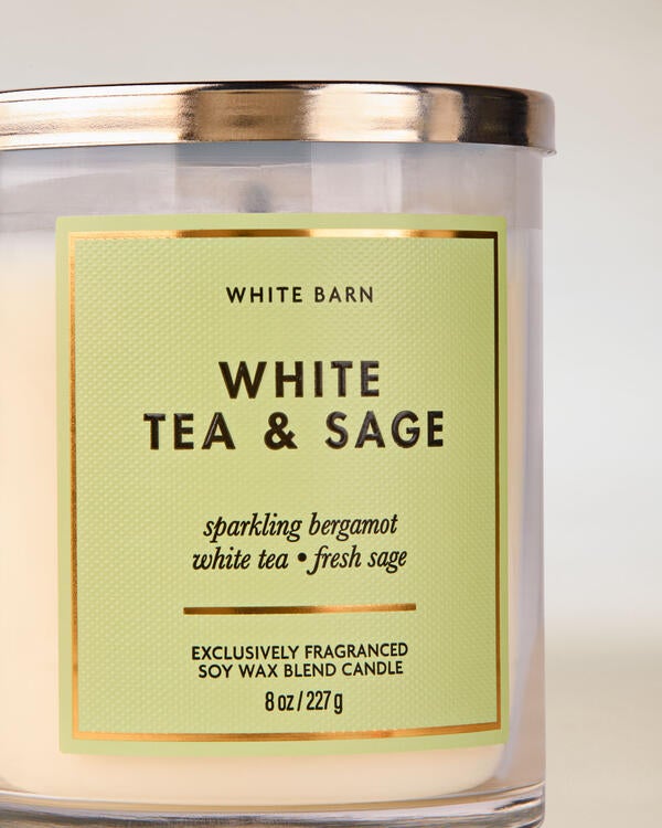 White Tea & Sage Single Wick Candle