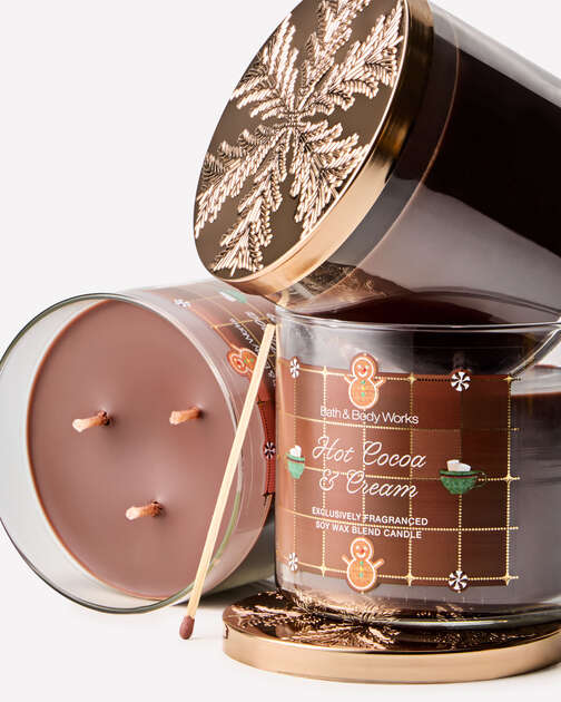 Hot Cocoa & Cream 3-Wick Candle