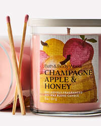 Champagne Apple & Honey Single Wick Candle