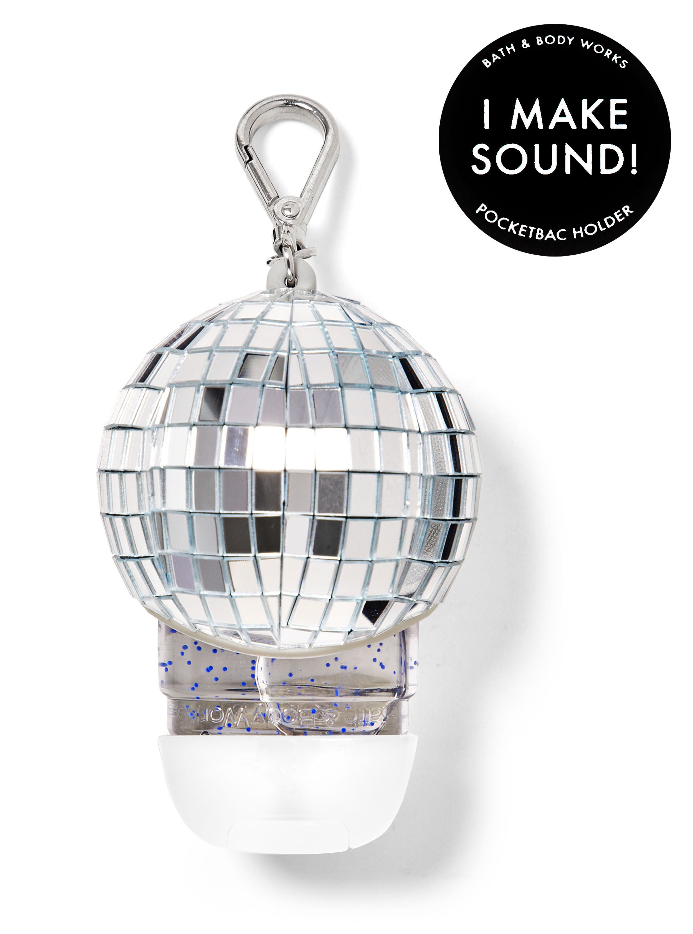 Noise making Spinning Disco Ball PocketBac Holder Bath Body Works