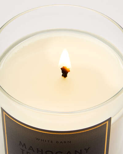 Mahogany Teakwood Single Wick Candle