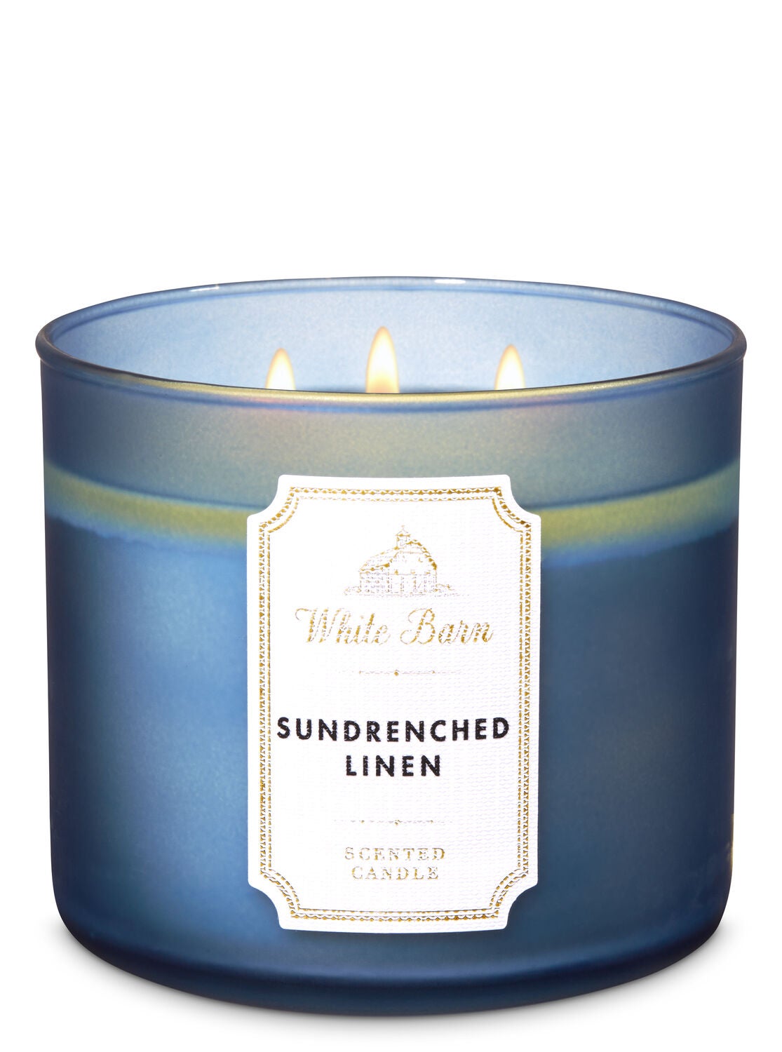 White Barn Sundrenched Linen 3-Wick Candle - Bath And Body Works