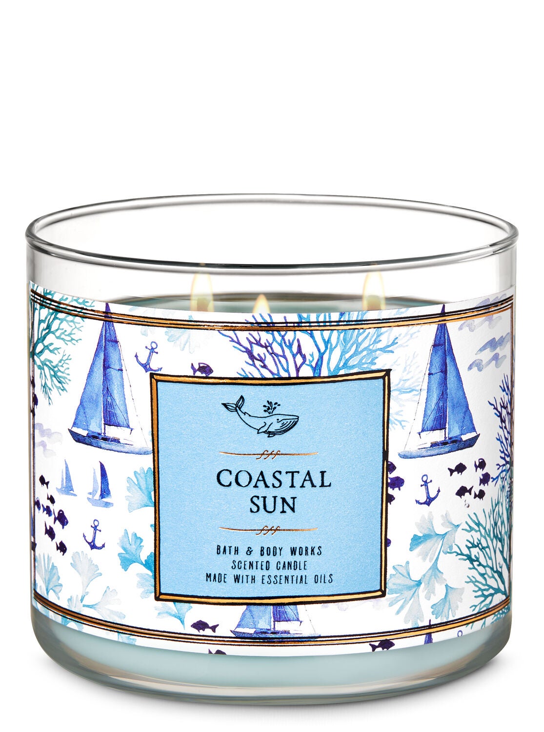 Coastal Sun 3-Wick Candle - Bath And Body Works