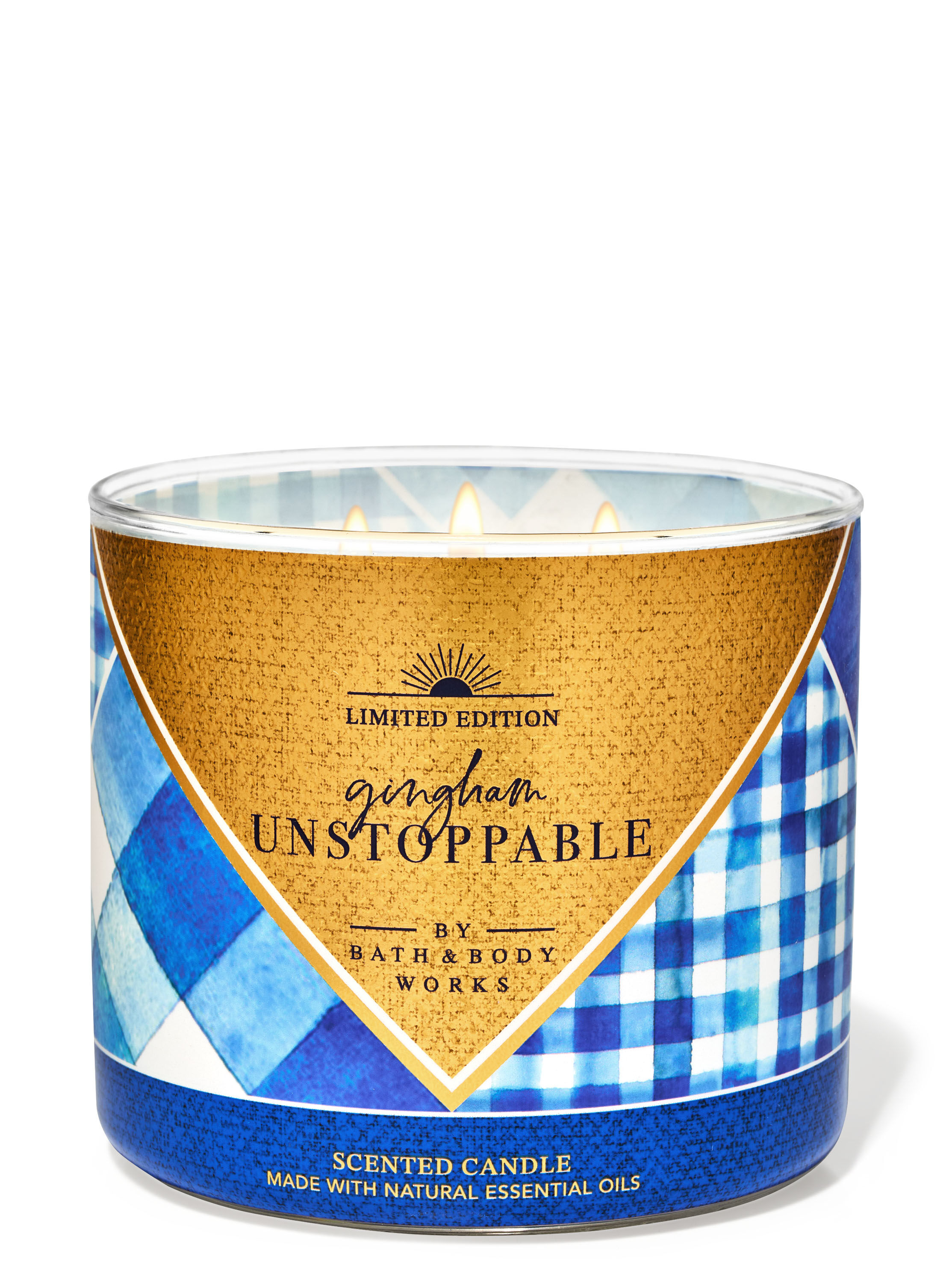 Gingham Unstoppable 3-Wick Candle