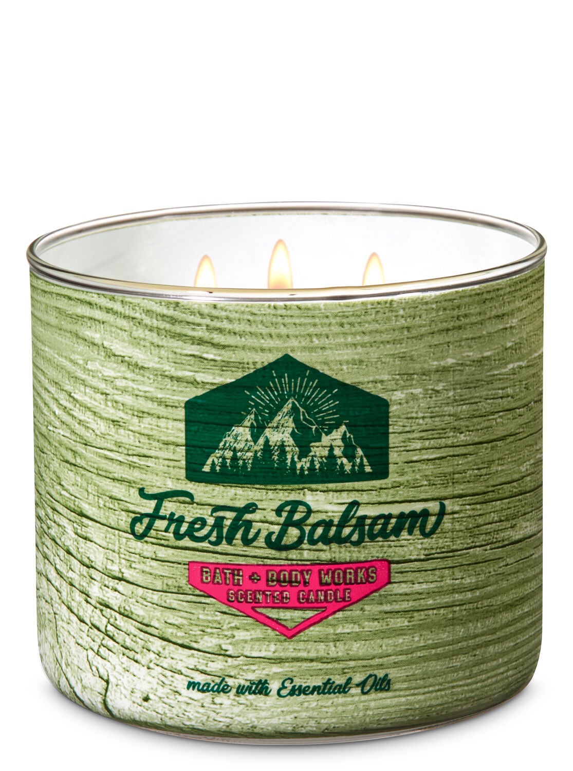 Fresh Balsam 3-Wick Candle - Bath And Body Works