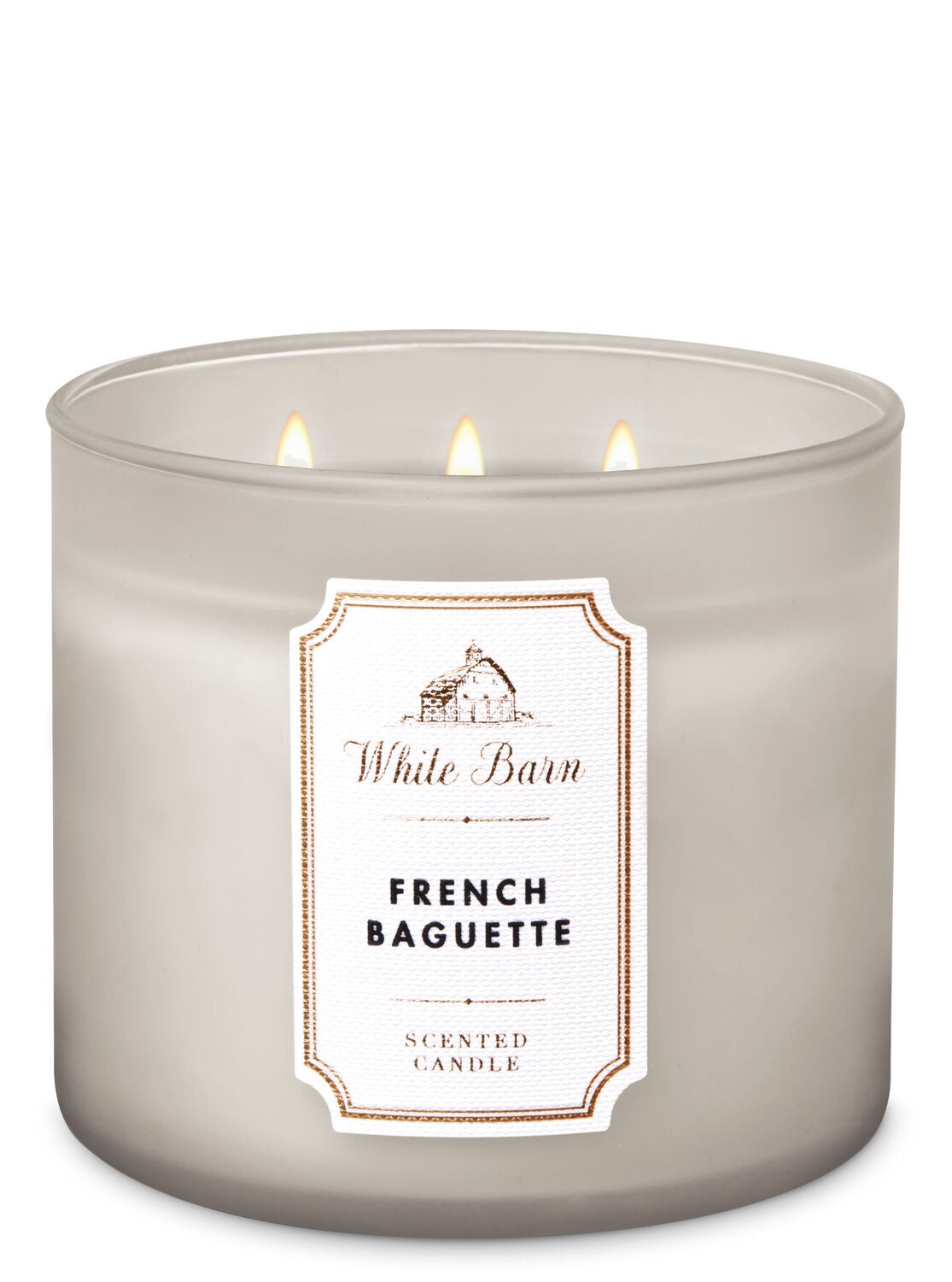 White Barn French Baguette 3-Wick Candle - Bath And Body Works