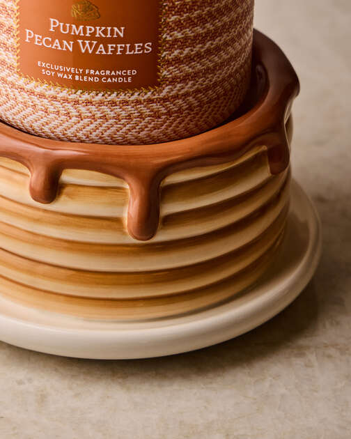 Pancake Stack 3-Wick Candle Holder