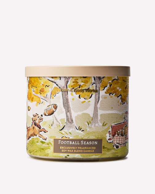 Football Season 3-Wick Candle
