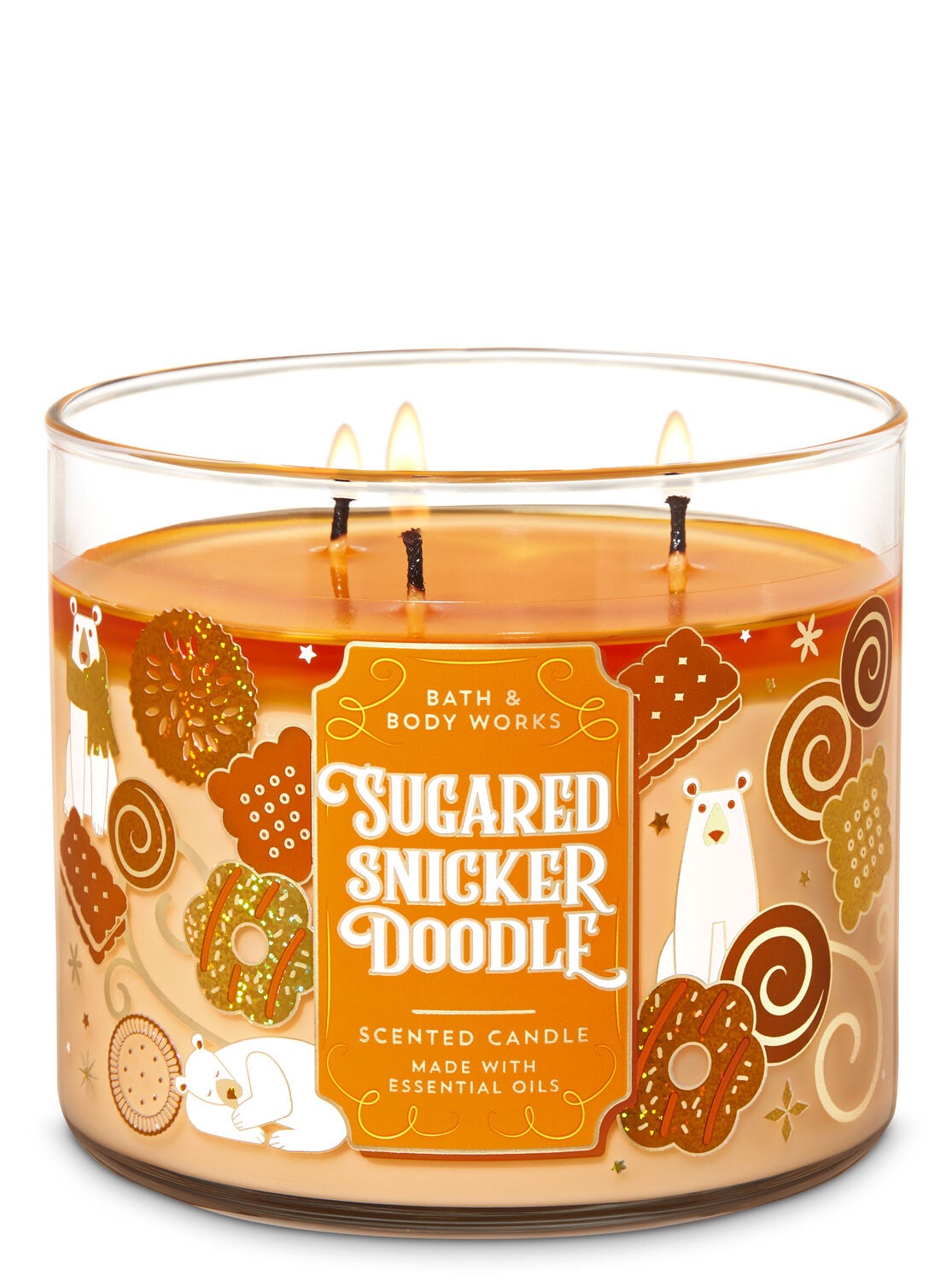 Sugared Snickerdoodle 3-Wick Candle - Bath And Body Works