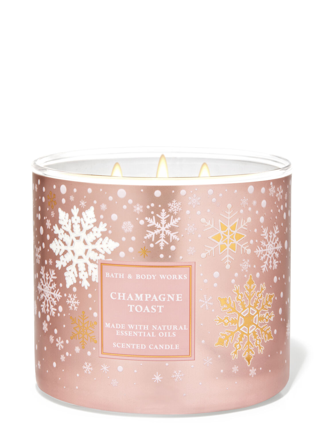 2 Bath & Body Works Champagne Toast 3-Wick Large Candle 14.5 