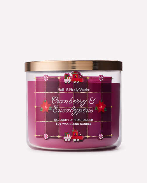 Cranberry & Eucalyptus 3-Wick Candle