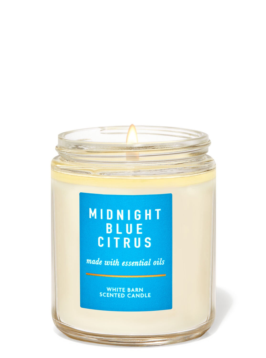 Midnight Blue Citrus Single Wick Candle - Bath And Body Works