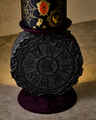 Spiral Hill Light-Up Pedestal 3-Wick Candle Holder